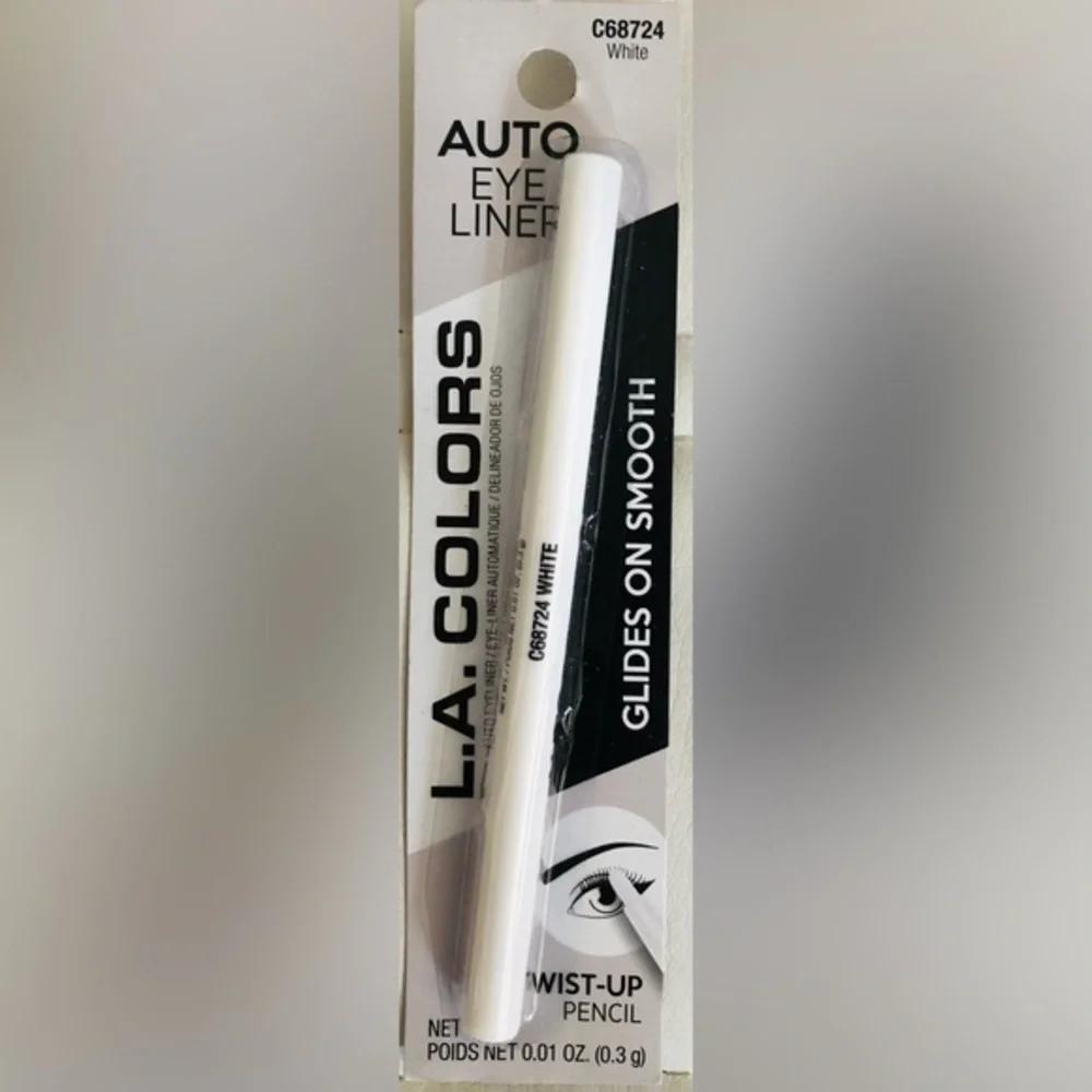 2pack smooth Twist up pencil Auto eyeliners in black, white, teal, purple & blue